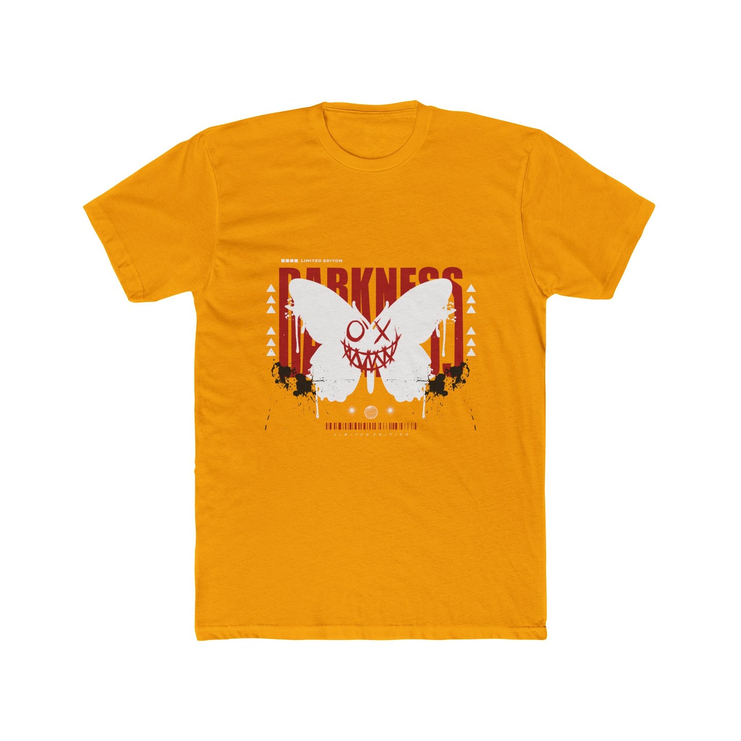 Darkness Cotton Yellow Crew T-Shirt