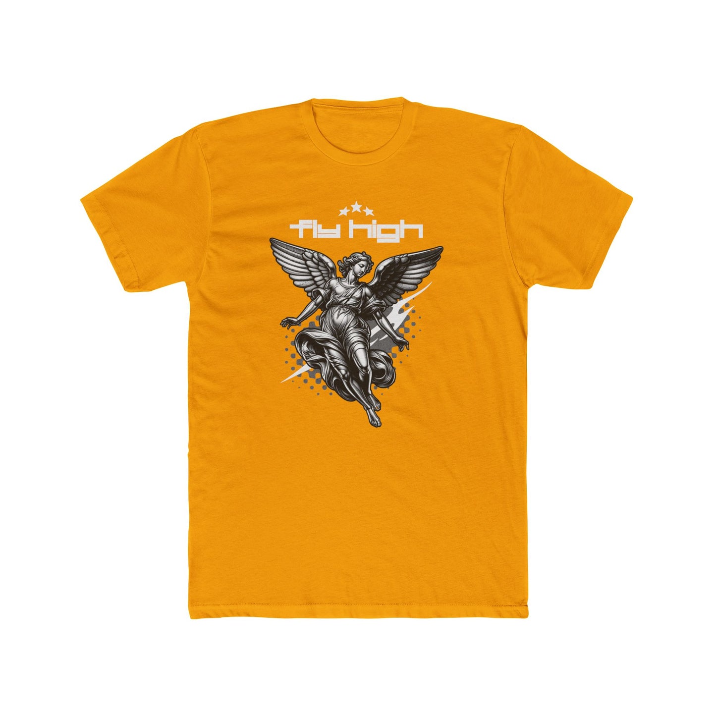 Fly High Cotton Yellow Crew T-Shirt