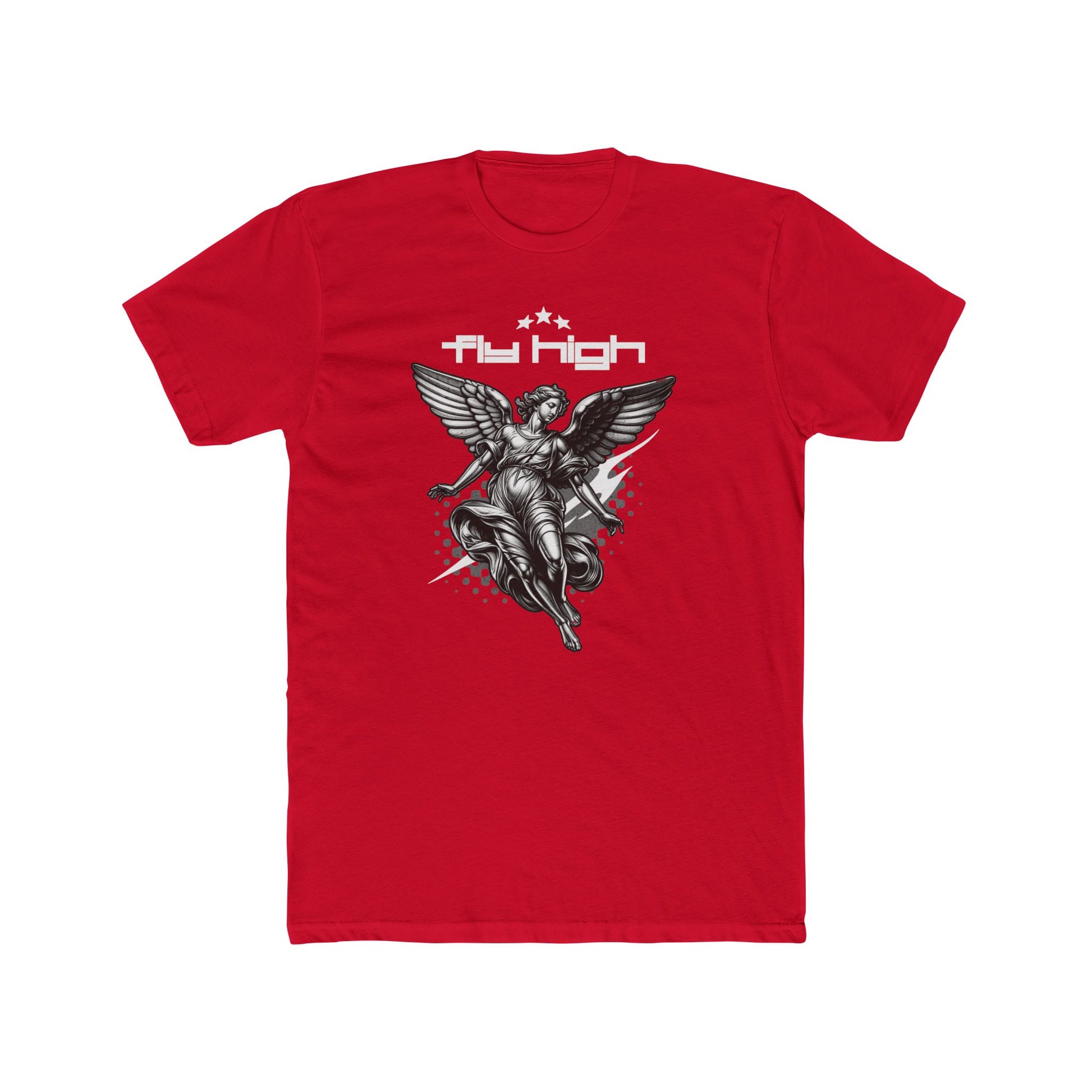 Fly High Cotton Red Crew T-Shirt