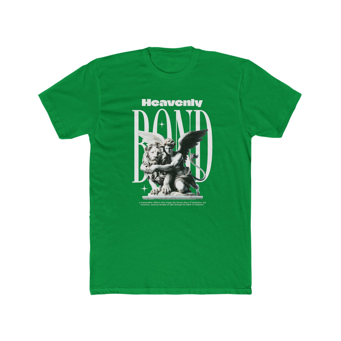 Heavenly Bond Cotton Green Crew T-Shirt