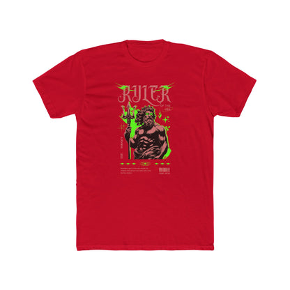 Ruler Cotton Red Crew T-Shirt