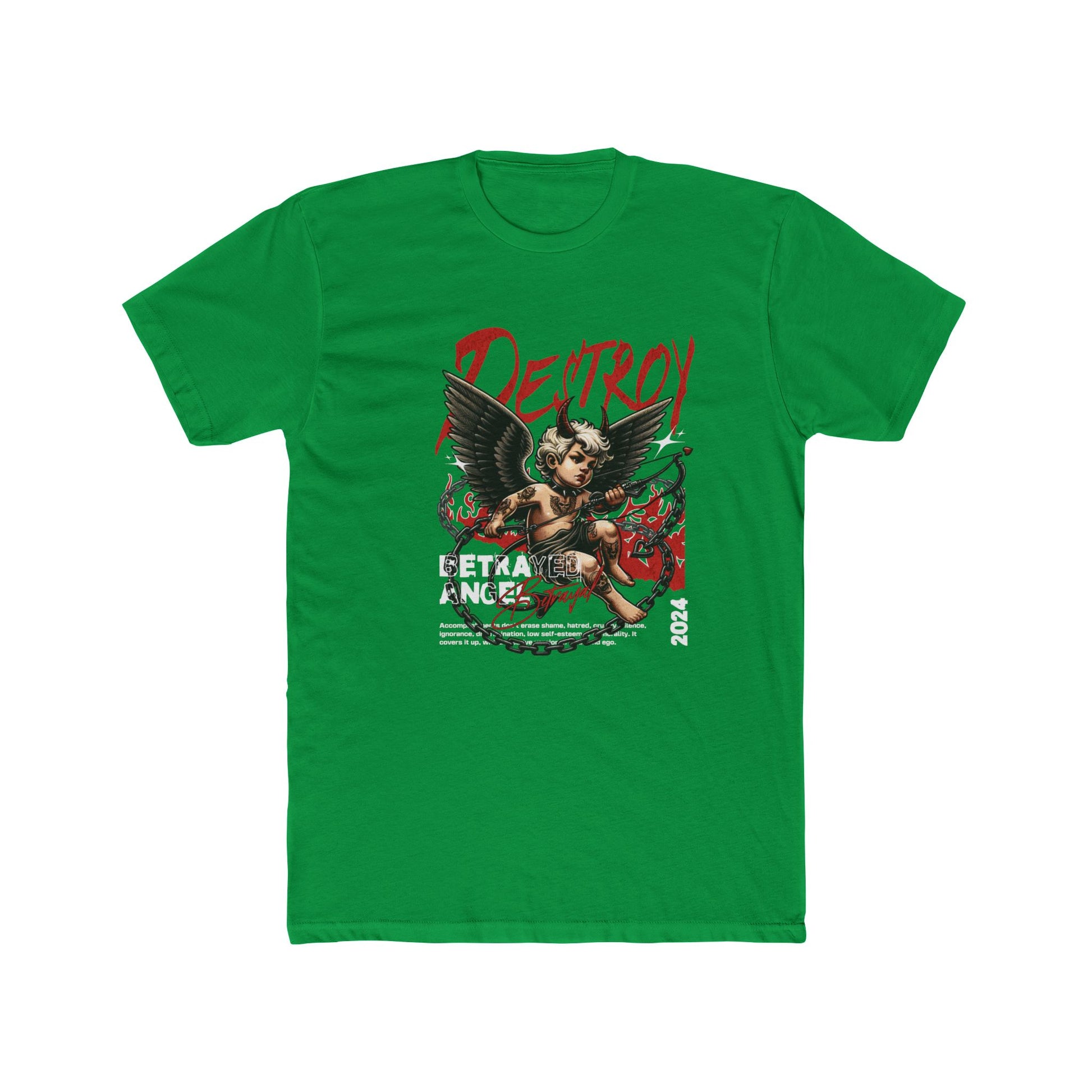 Destroy Cotton Green Crew T-Shirt