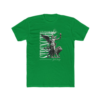 Inspire Strench Cotton Green Crew T-Shirt