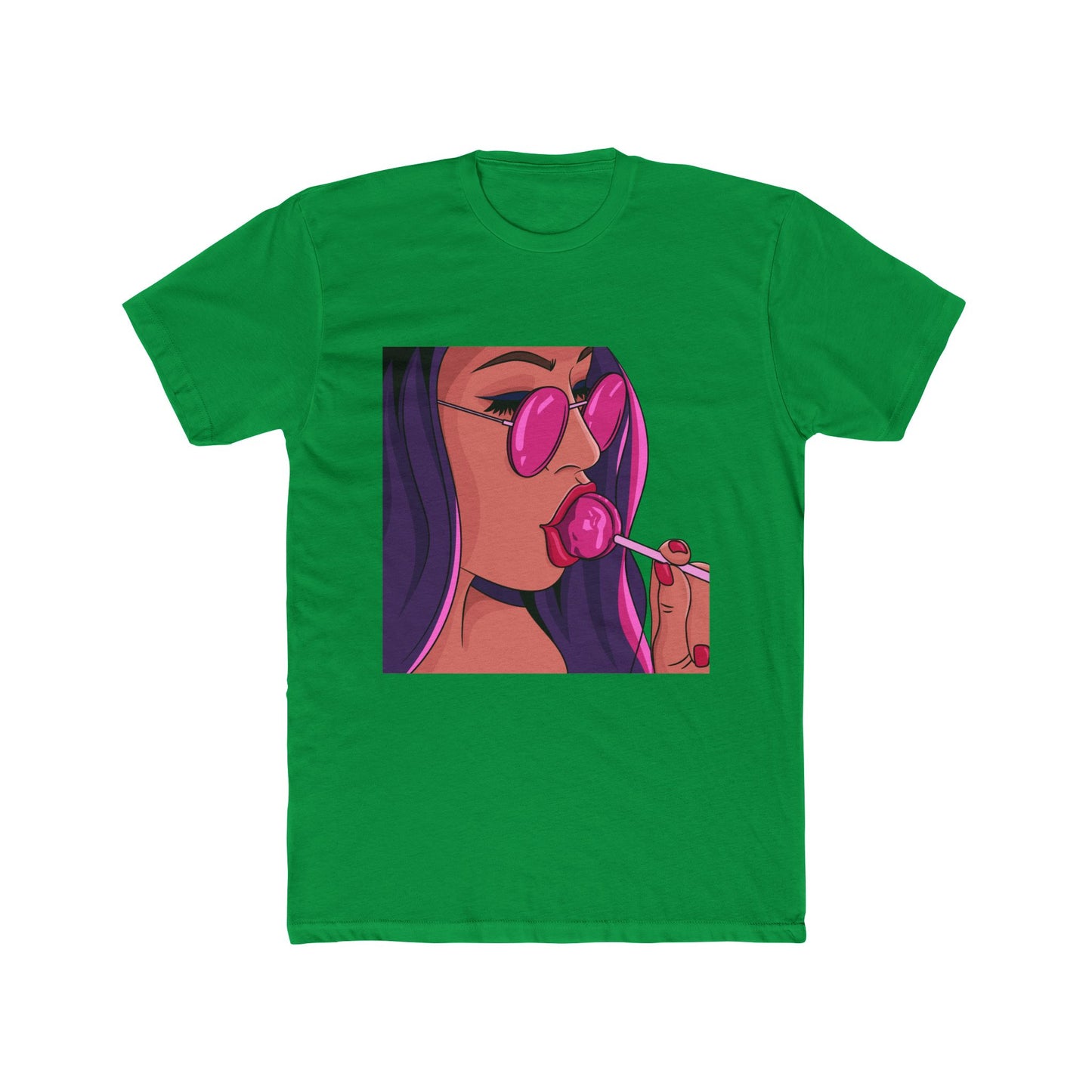 Bold Flavor Cotton Green Crew T-Shirt