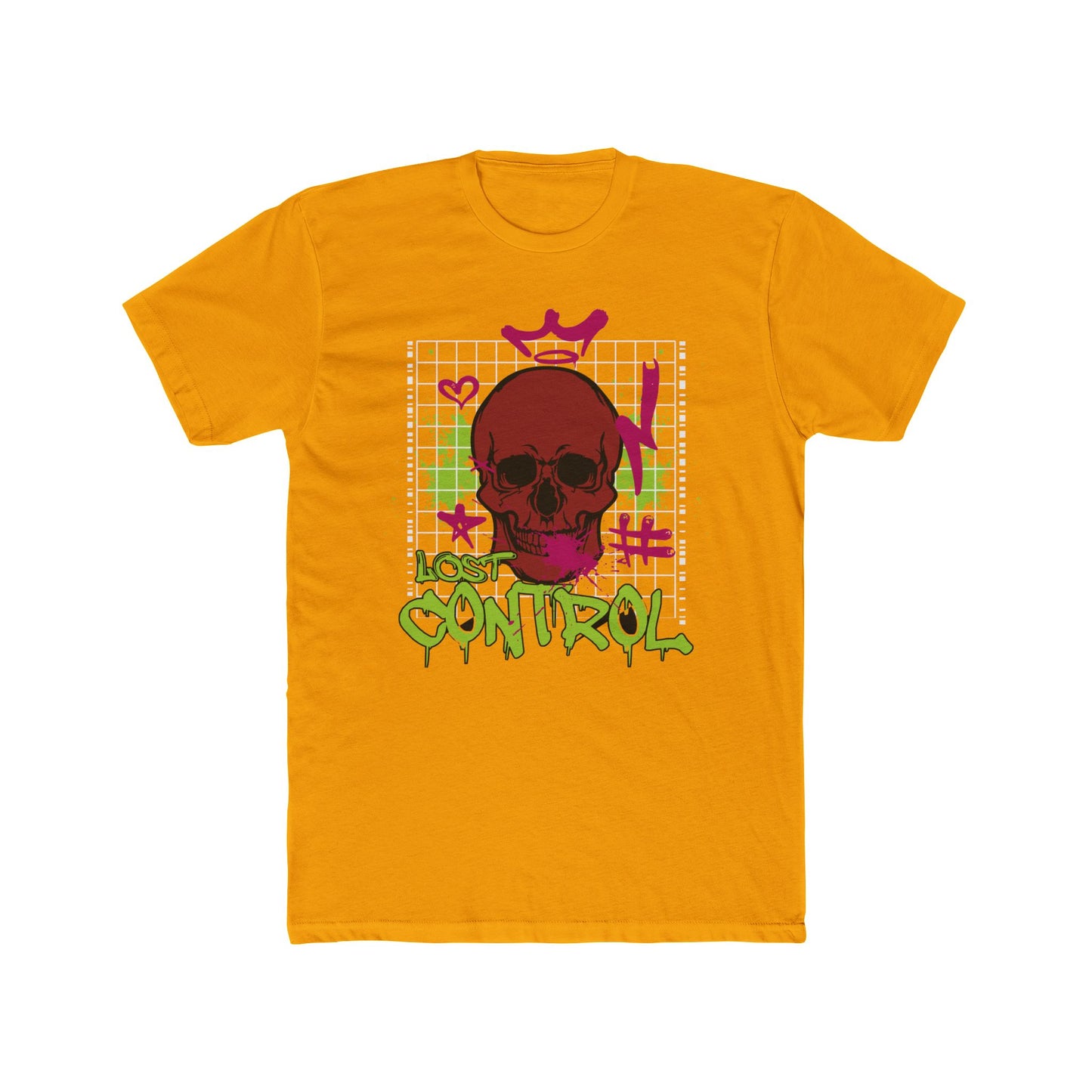 Control Cotton Yellow Crew T-Shirt