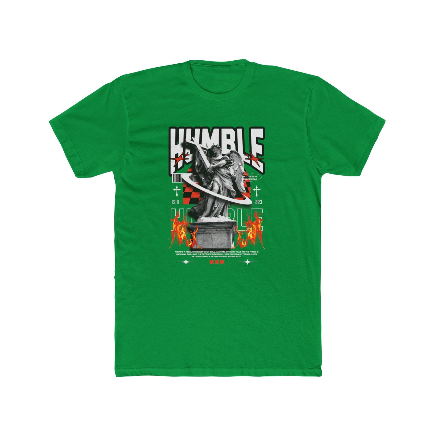 Humble Cotton Green Crew T-Shirt