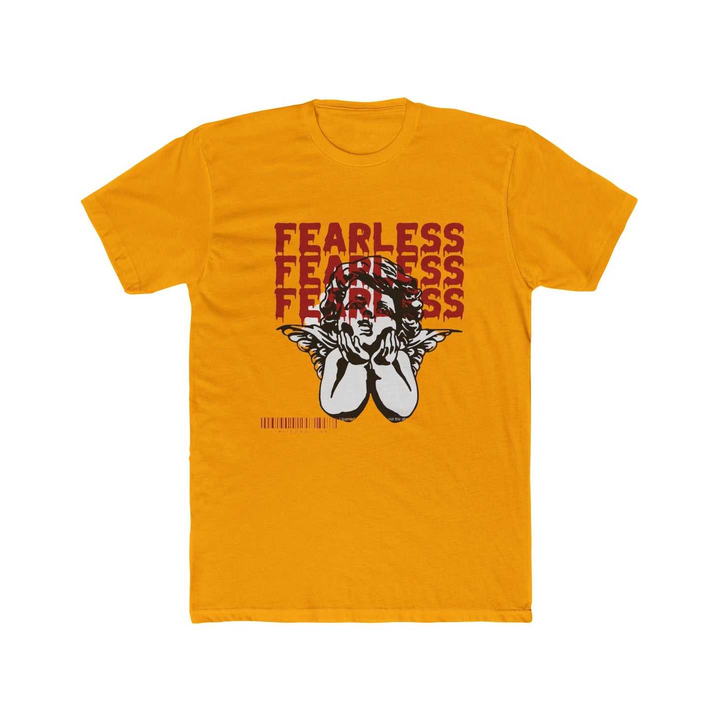 Fearless Cotton Yellow Crew T-Shirt