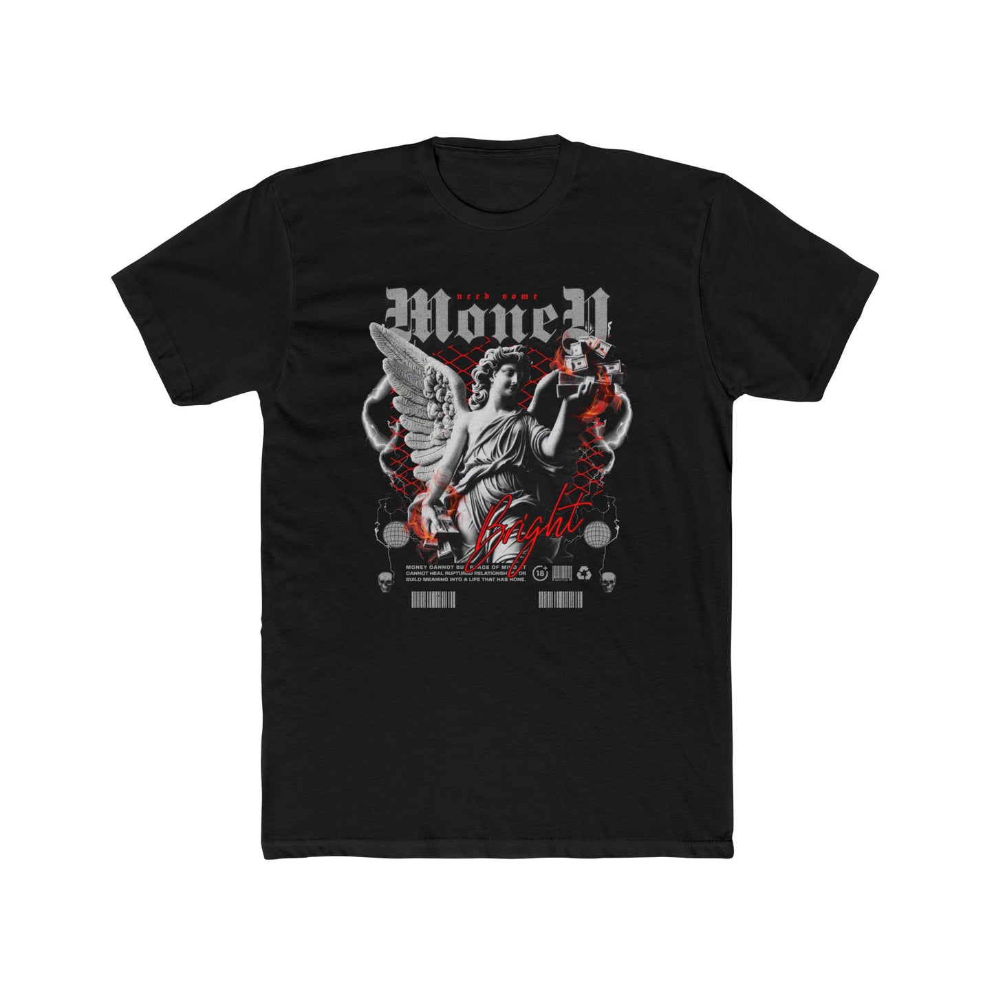 Money Cotton Black Crew T-Shirt