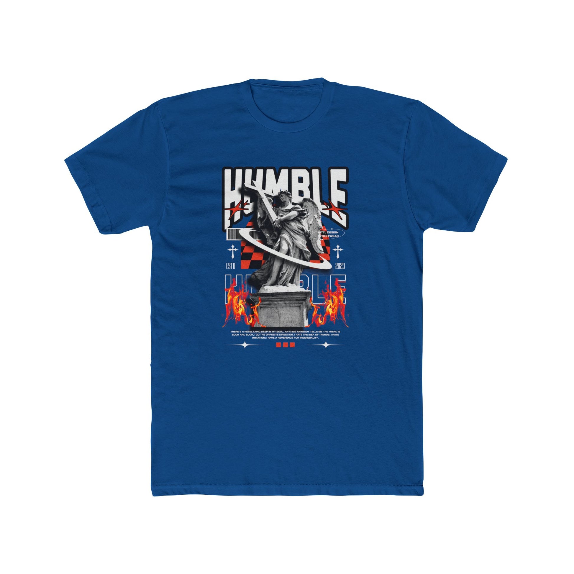 Humble Cotton Blue Crew T-Shirt