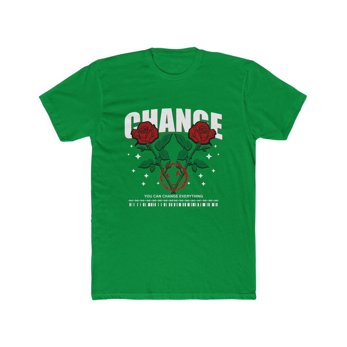 Change Cotton Green Crew T-Shirt