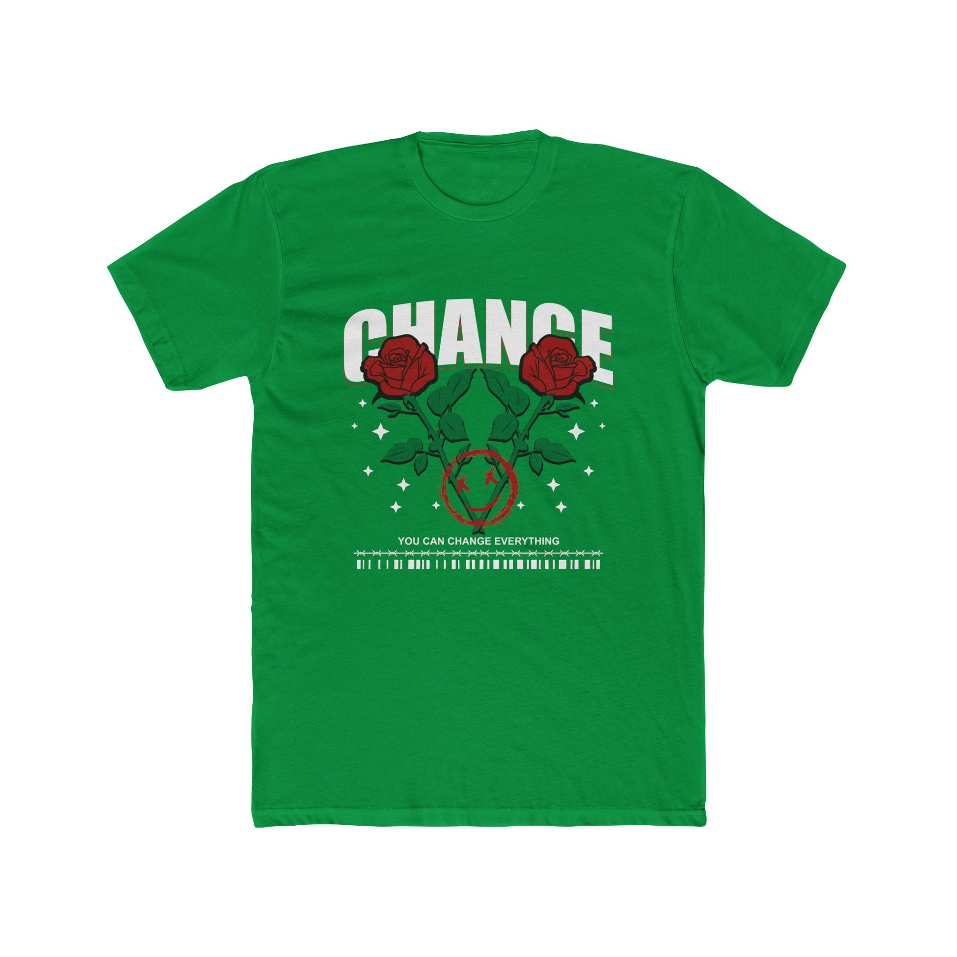 Change Cotton Green Crew T-Shirt