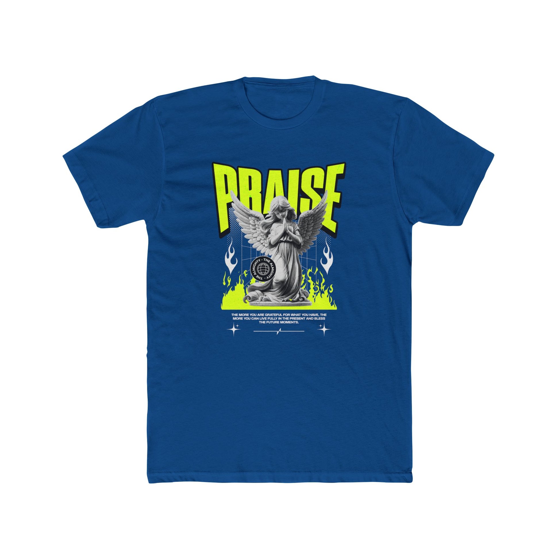 Praise Cotton Blue Crew T-Shirt