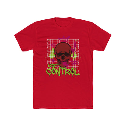 Control Cotton Red Crew T-Shirt