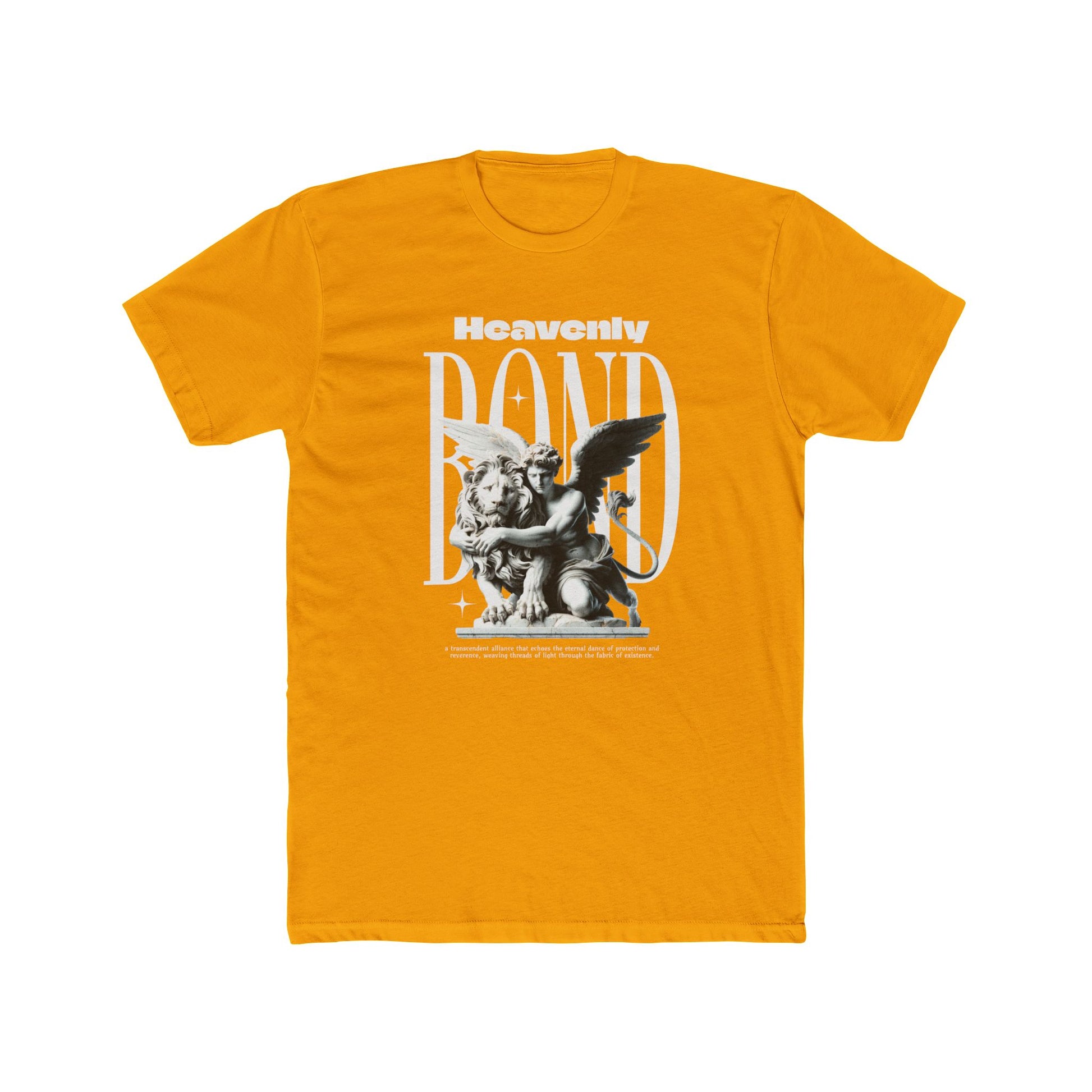 Heavenly Bond Cotton Yellow Crew T-Shirt