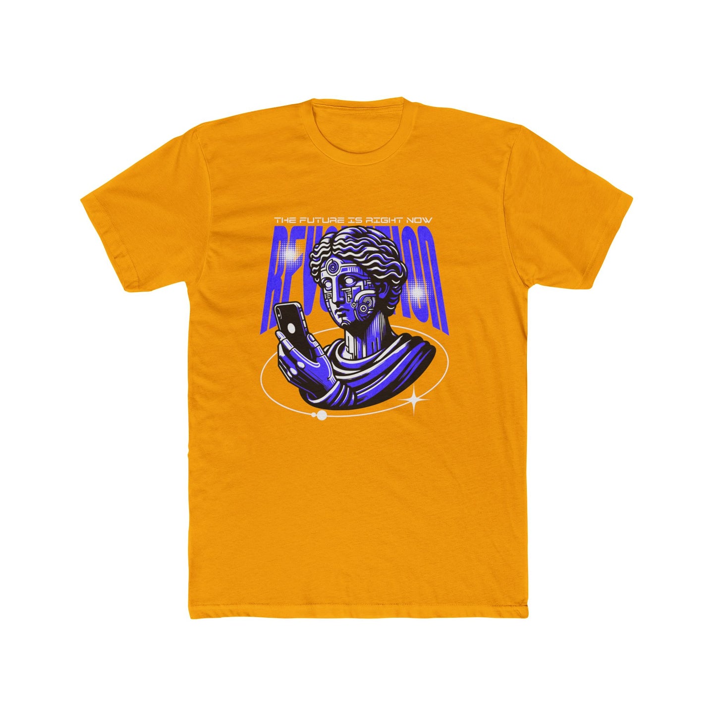 Revolution Cotton Yellow Crew T-Shirt