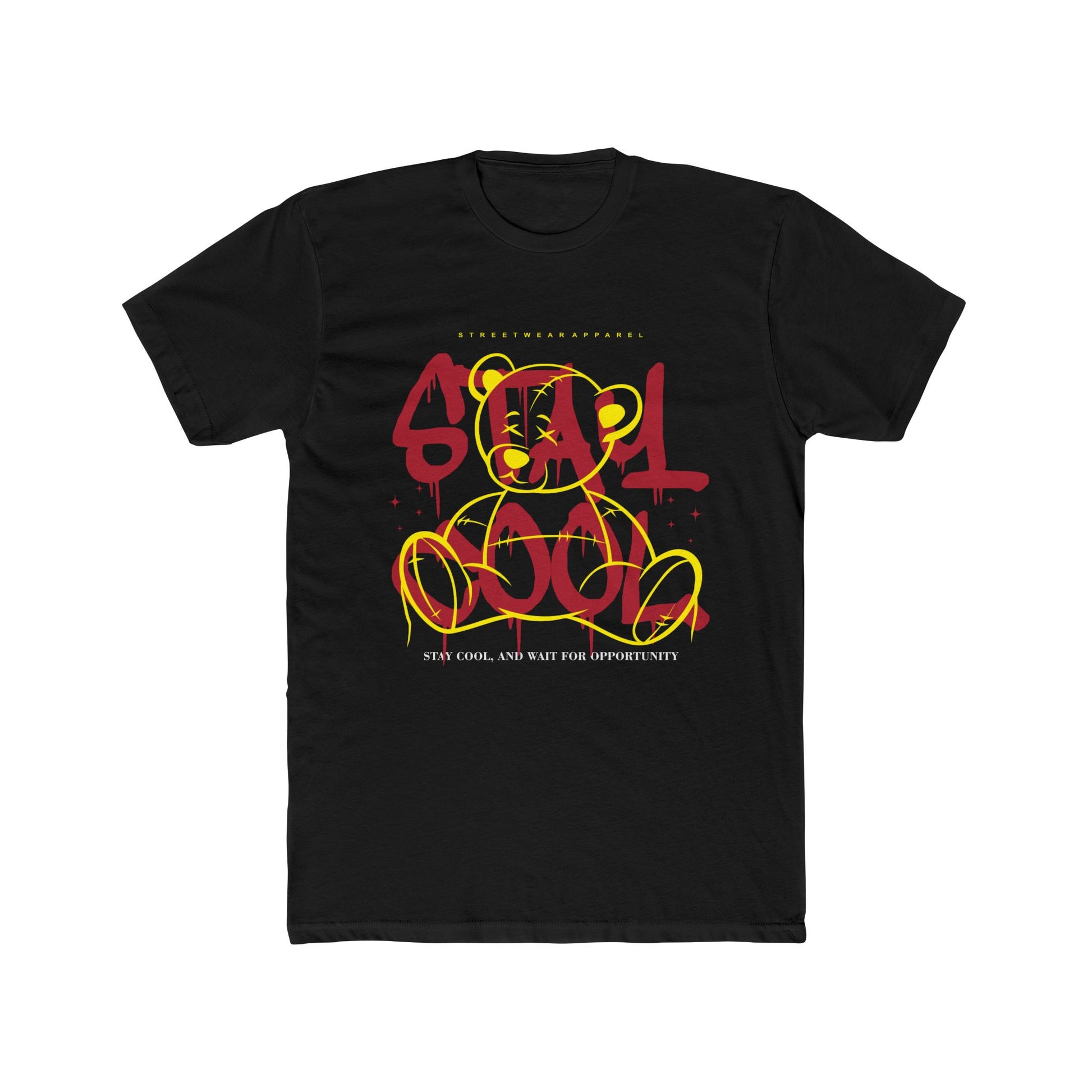 Stay Cool Cotton Black Crew T-Shirt