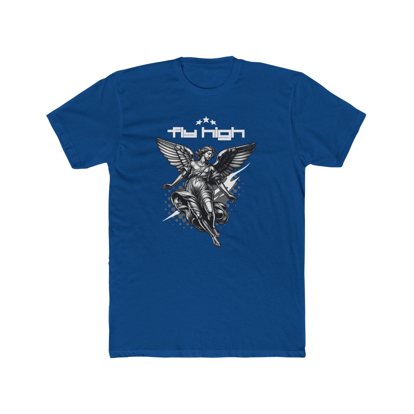 Fly High Cotton Blue Crew T-Shirt