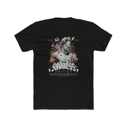 Sadness Cotton Black Crew T-Shirt