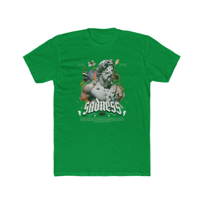 Sadness Cotton Green Crew T-Shirt