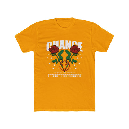 Change Cotton Yellow Crew T-Shirt