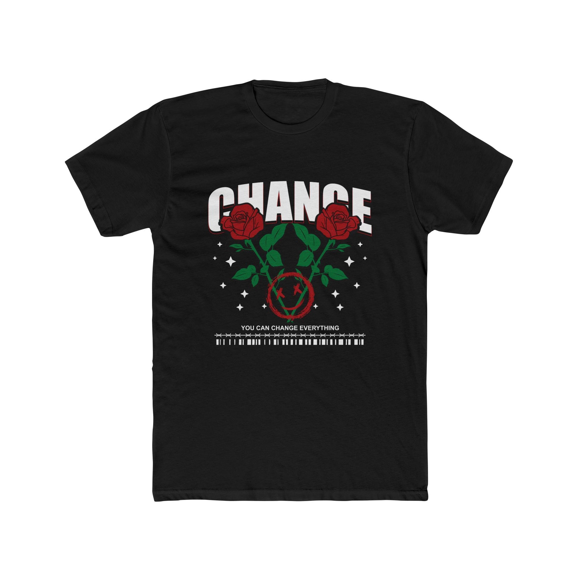 Change Cotton Black Crew T-Shirt