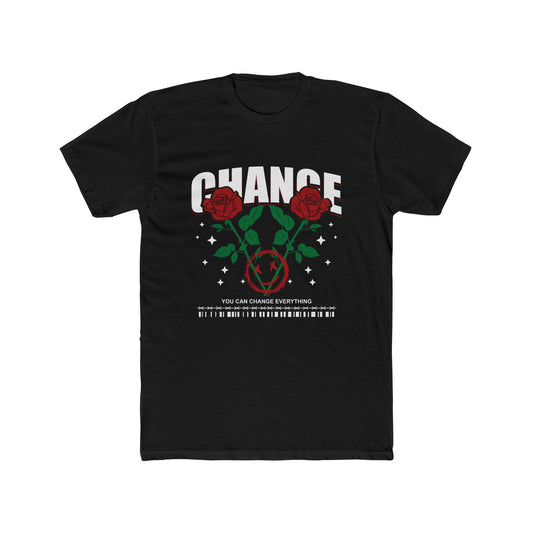 Change Cotton Black Crew T-Shirt