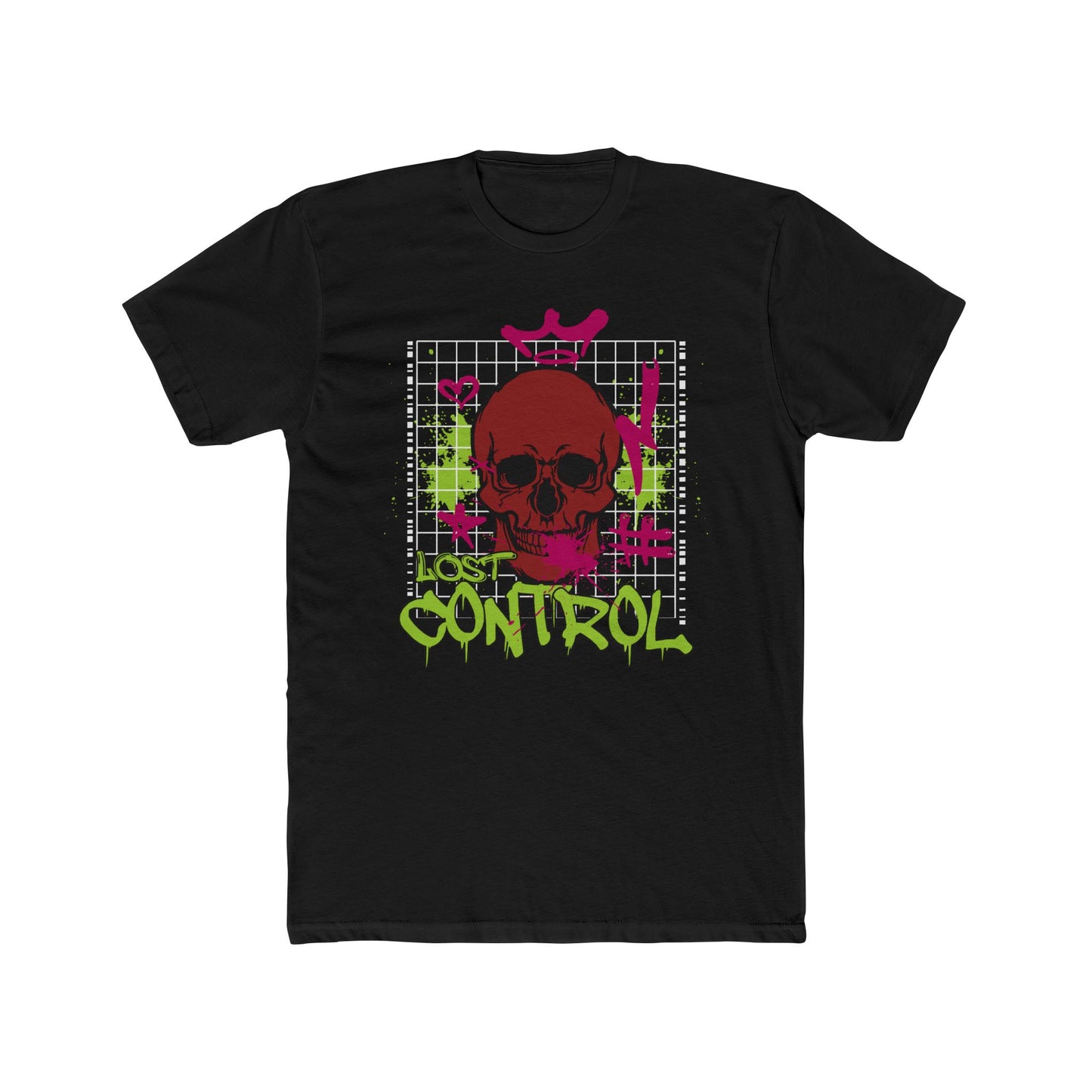 Control Cotton Black Crew T-Shirt