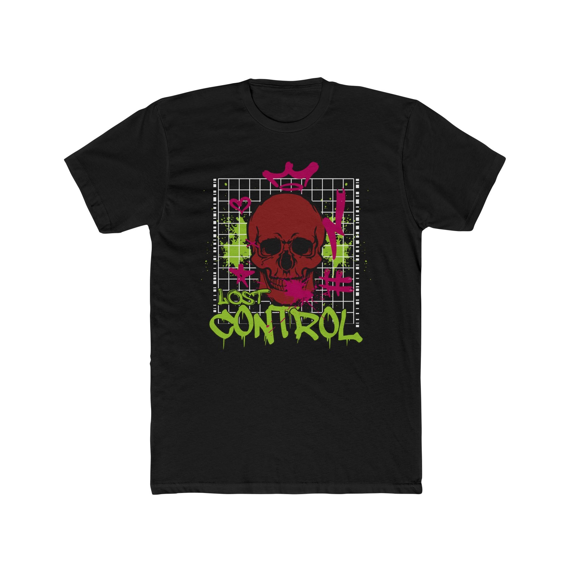 Control Cotton Black Crew T-Shirt