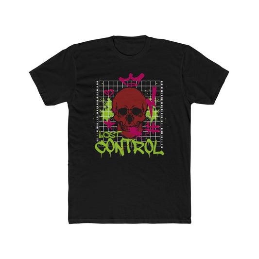 Control Cotton Black Crew T-Shirt
