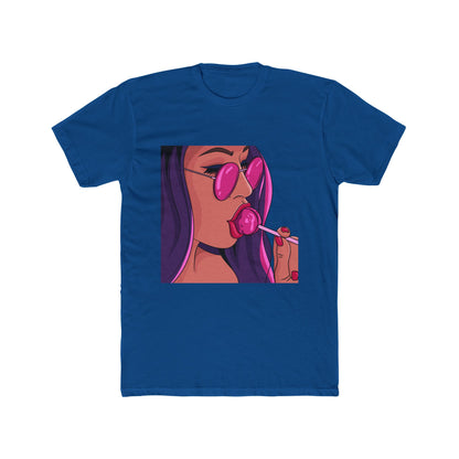 Bold Flavor Cotton Blue Crew T-Shirt