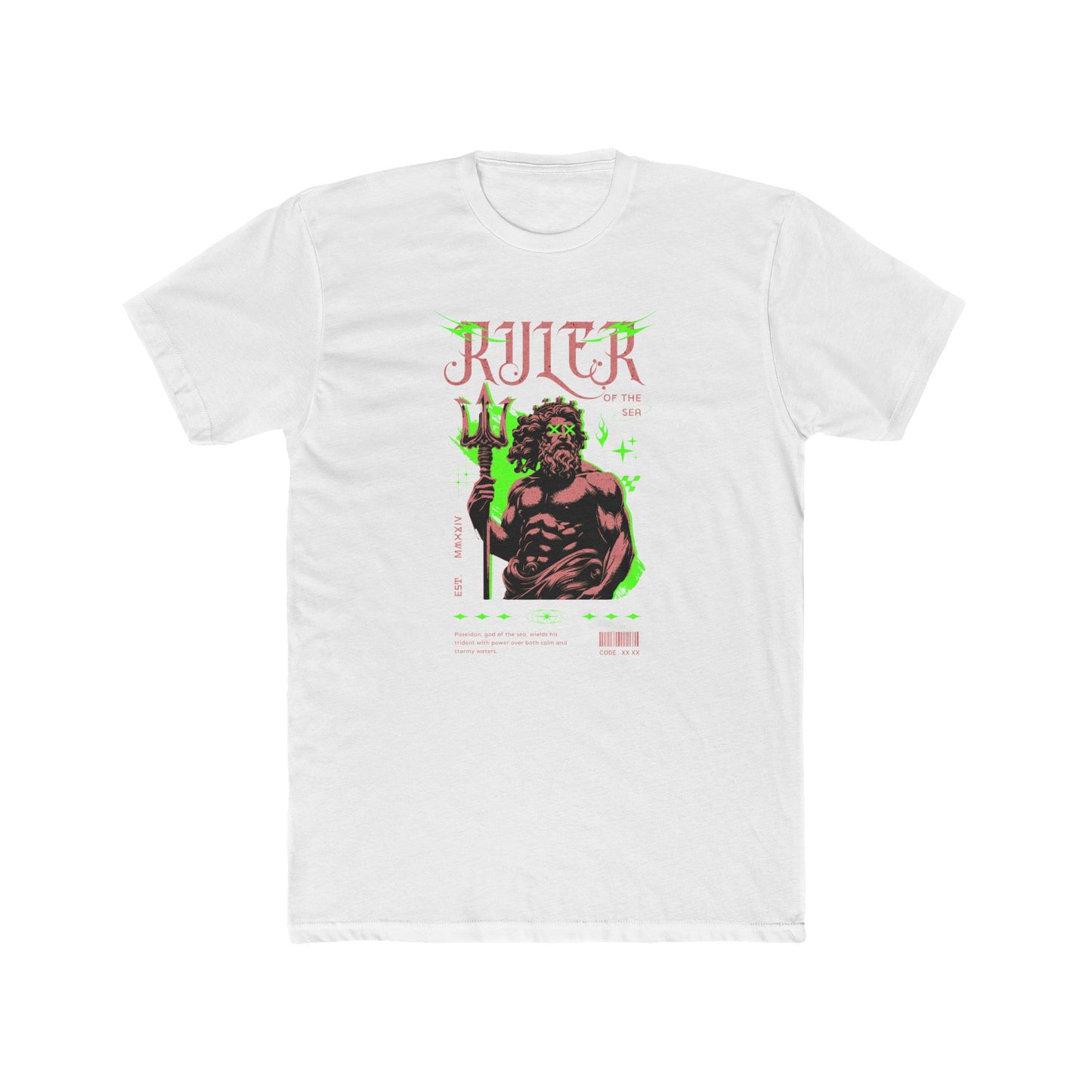 Ruler Cotton White Crew T-Shirt