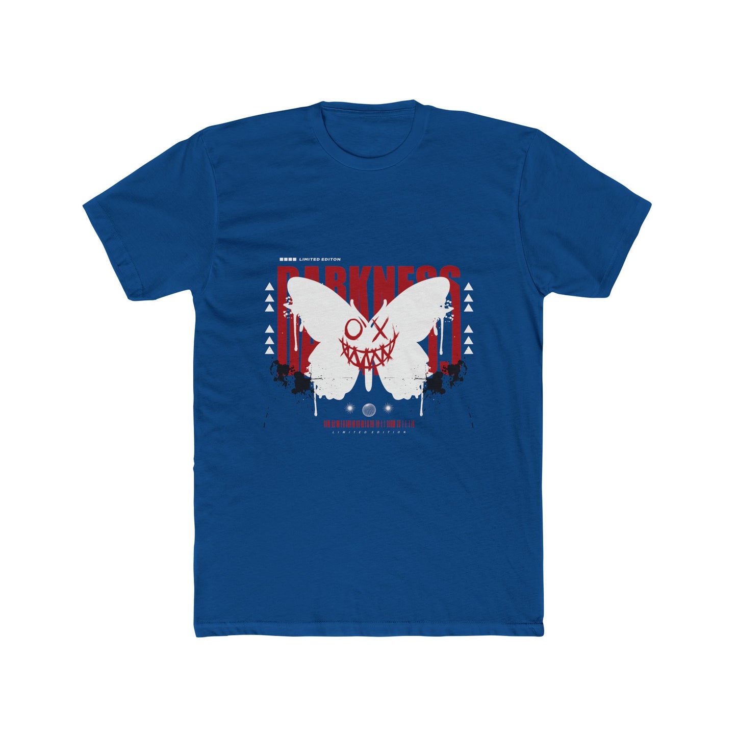 Darkness Cotton Blue Crew T-Shirt