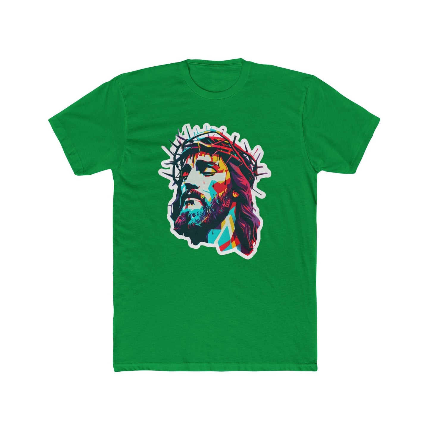 Vavid Messiah Cotton Green Crew T-Shirt