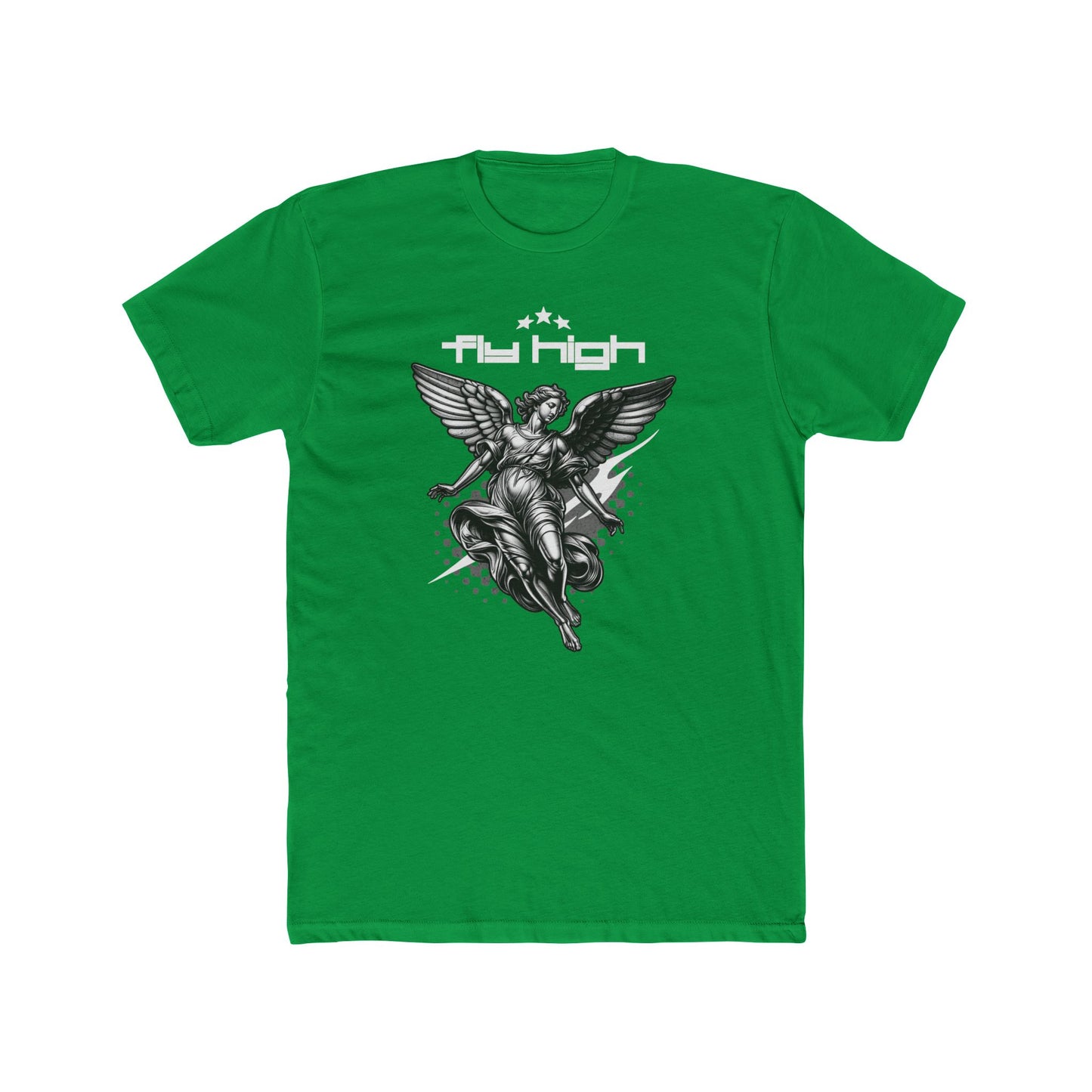 Fly High Cotton Green Crew T-Shirt