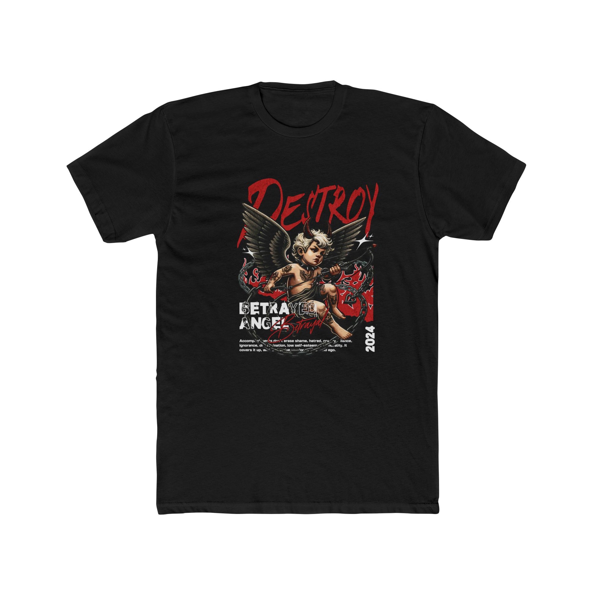Destroy Cotton Black Crew T-Shirt