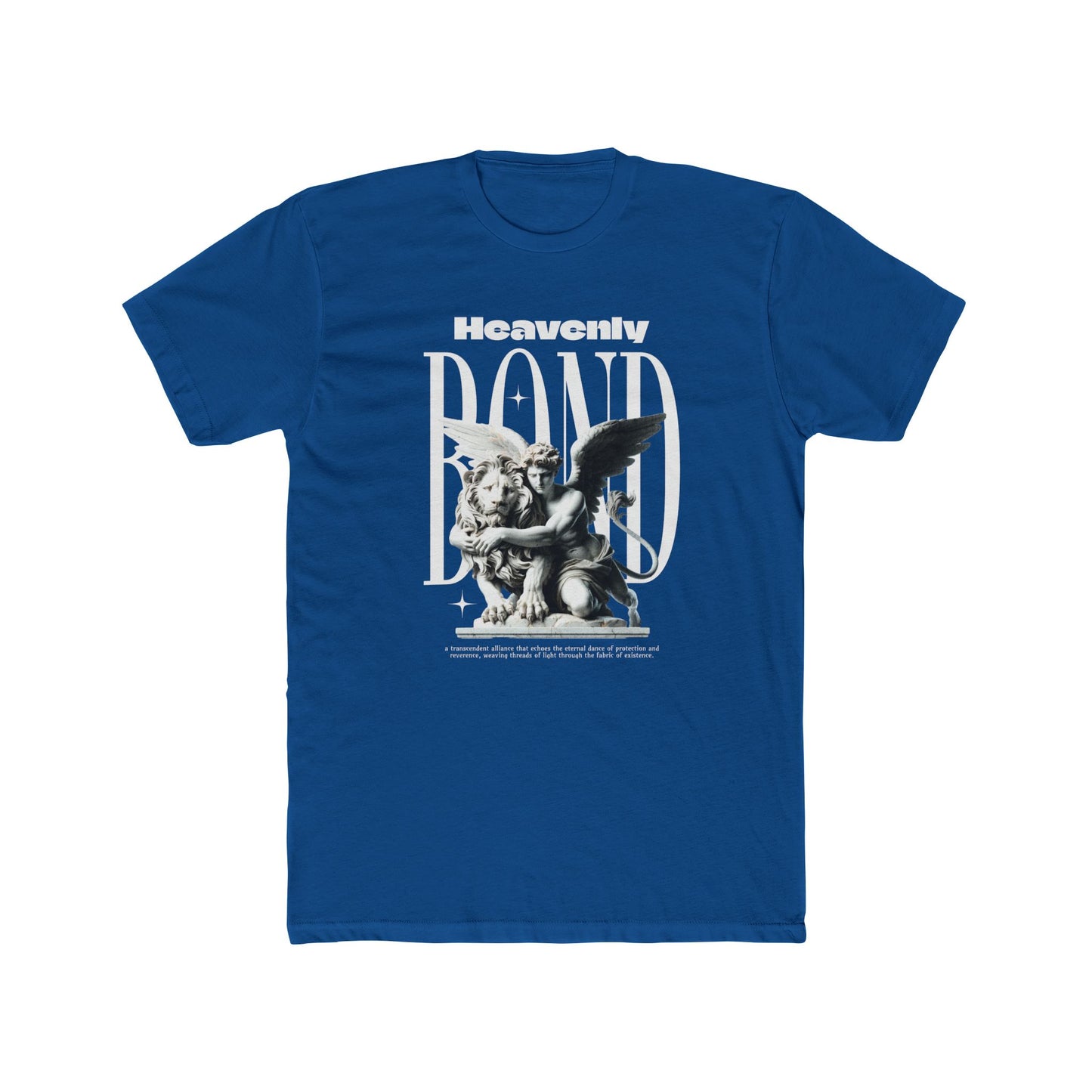Heavenly Bond Cotton Blue Crew T-Shirt