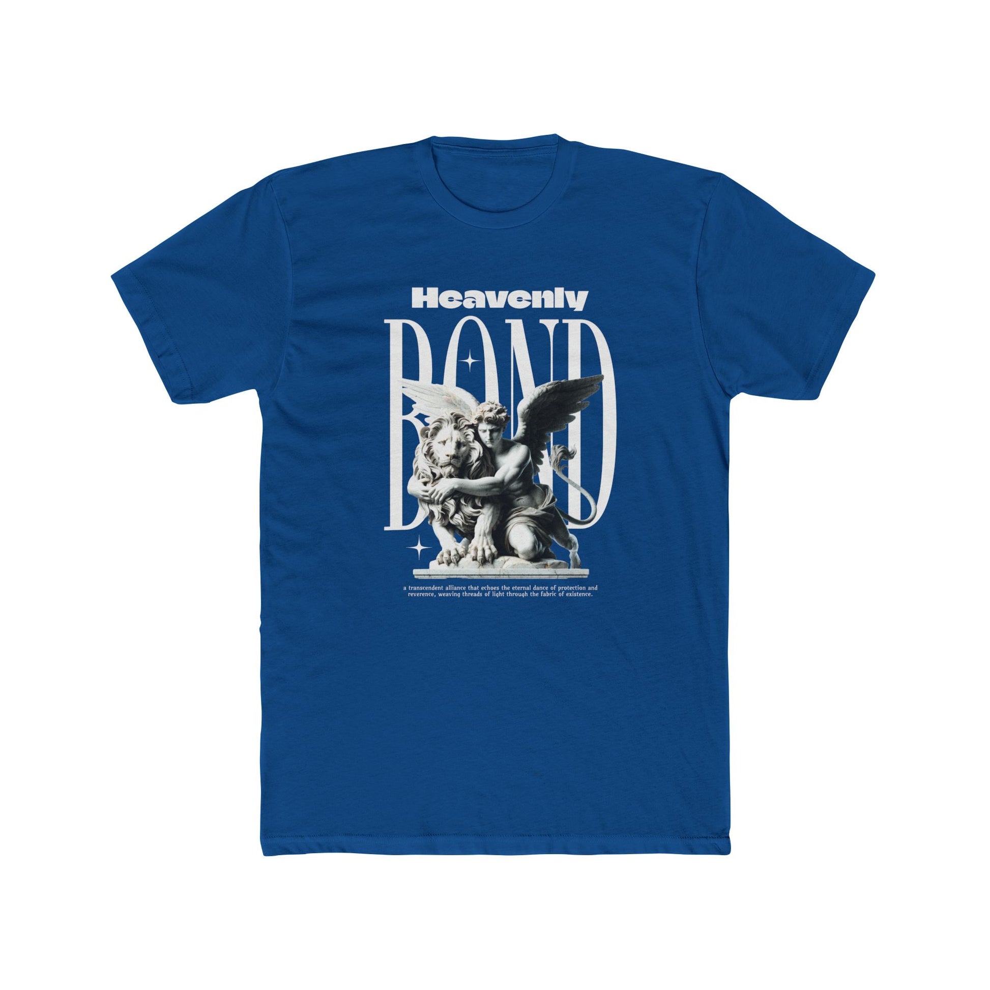 Heavenly Bond Cotton Blue Crew T-Shirt