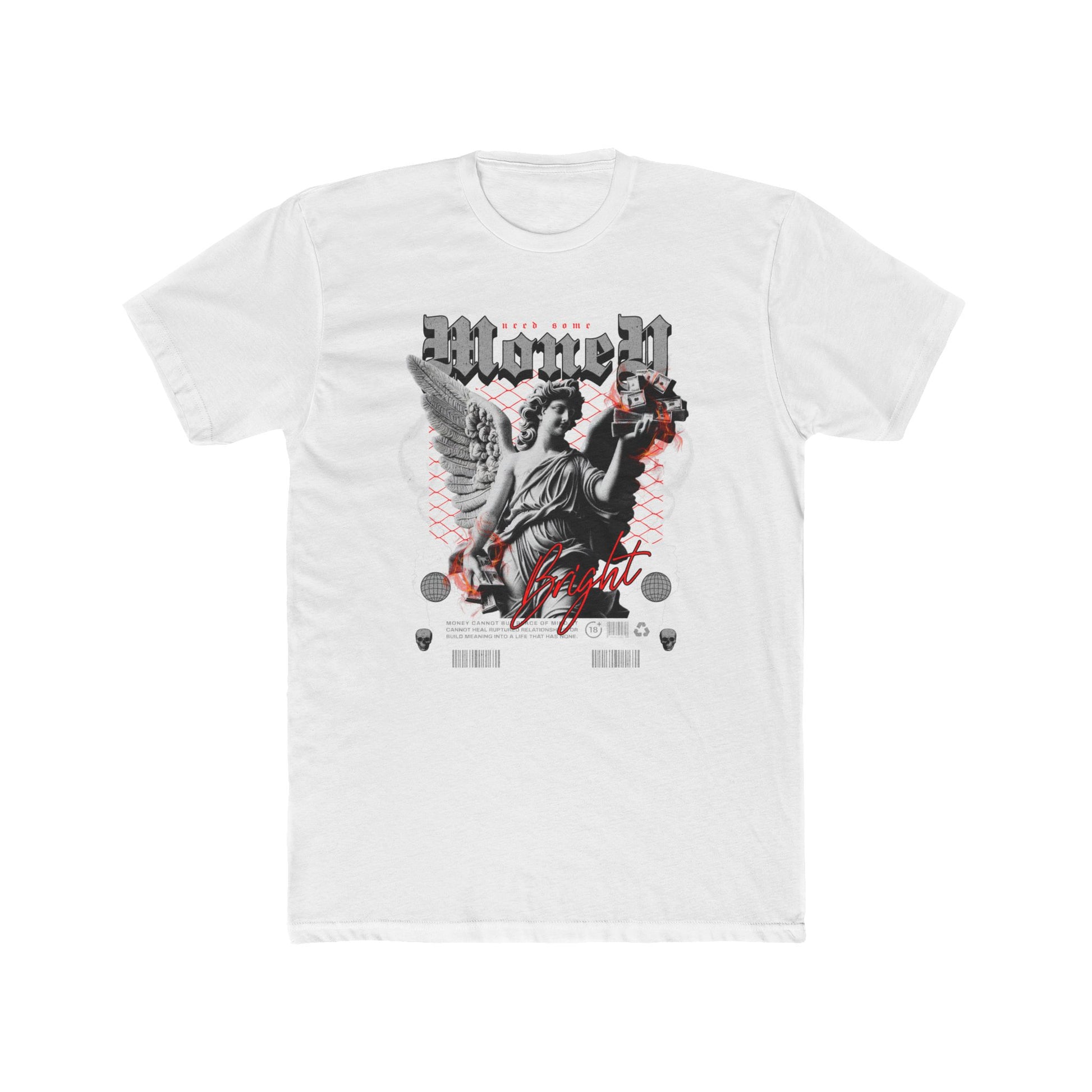 Money Cotton White Crew T-Shirt