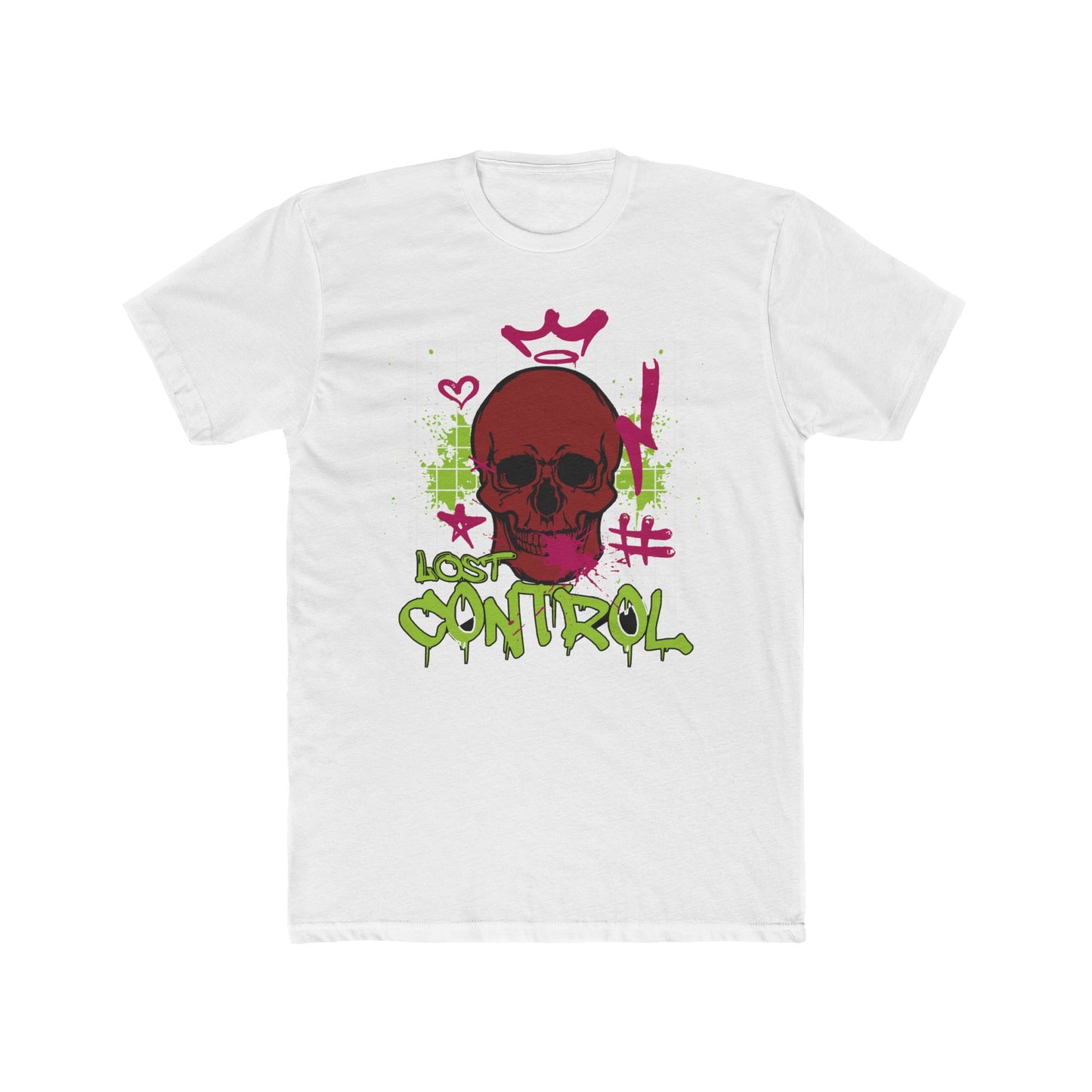 Control Cotton White Crew T-Shirt