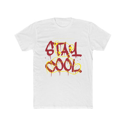 Stay Cool Cotton White Crew T-Shirt