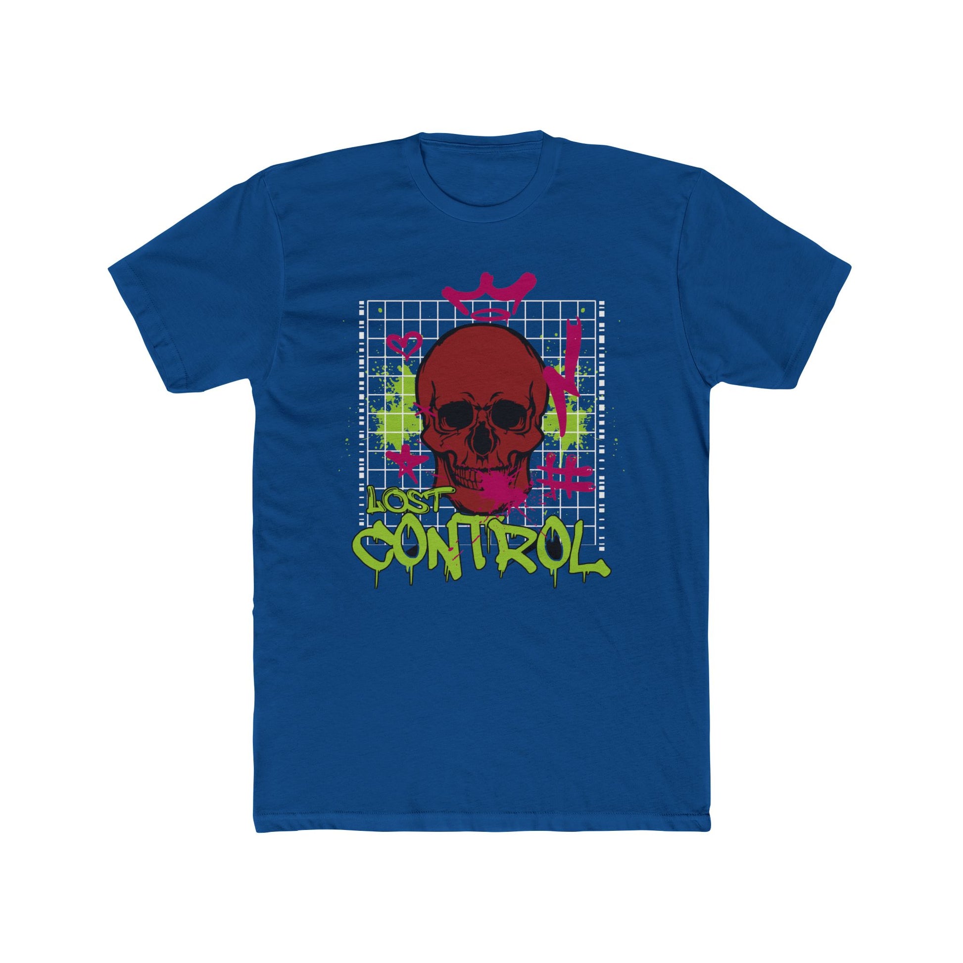 Control Cotton Blue Crew T-Shirt