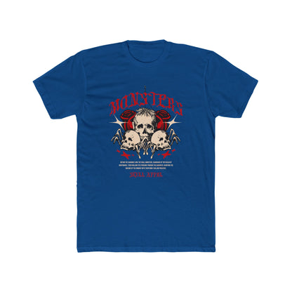 Monsters Cotton Blue Crew T-Shirt
