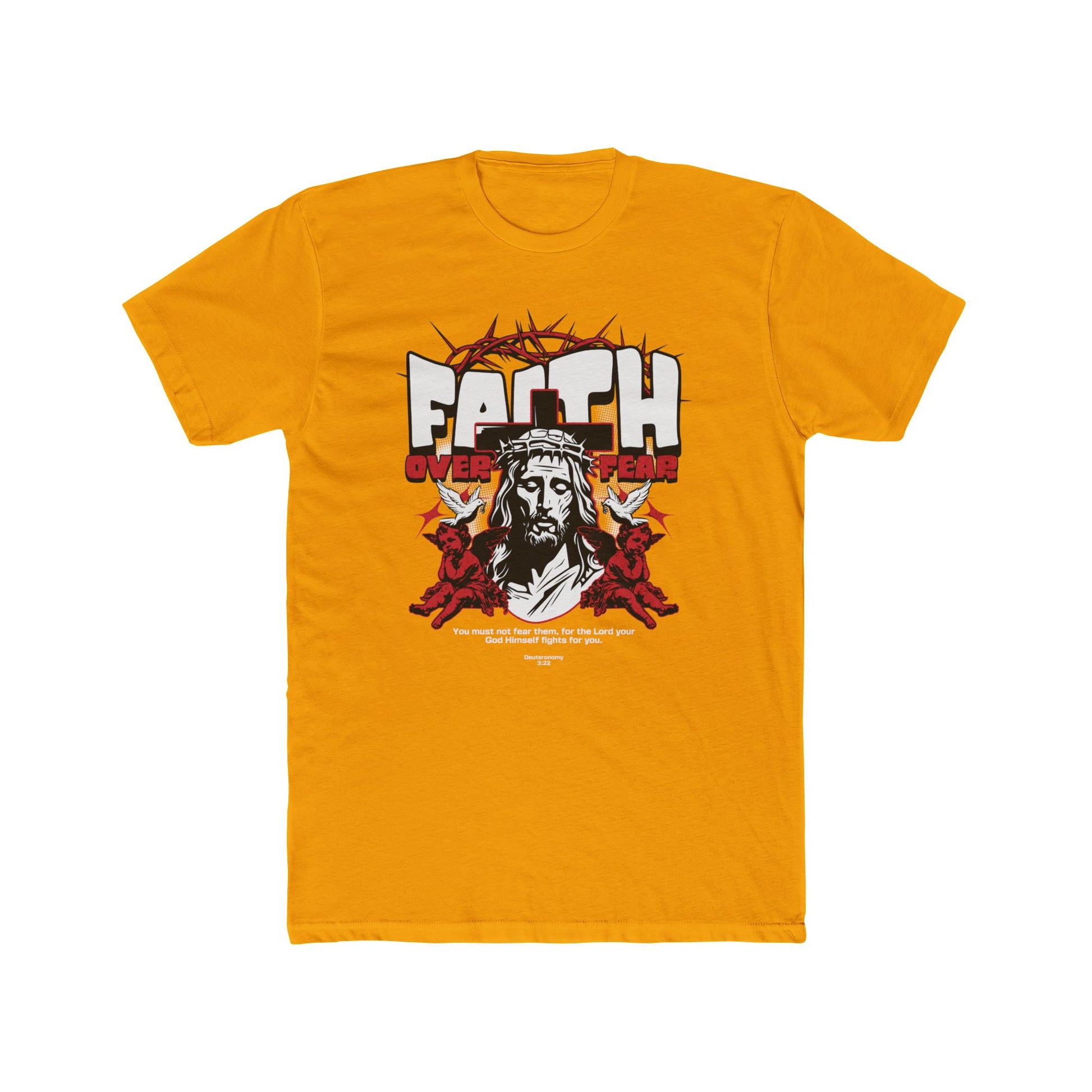 Faith Cotton Yellow Crew T-Shirt