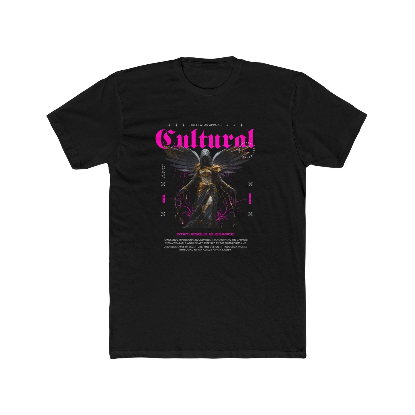 Cultural Cotton Black Crew T-Shirt