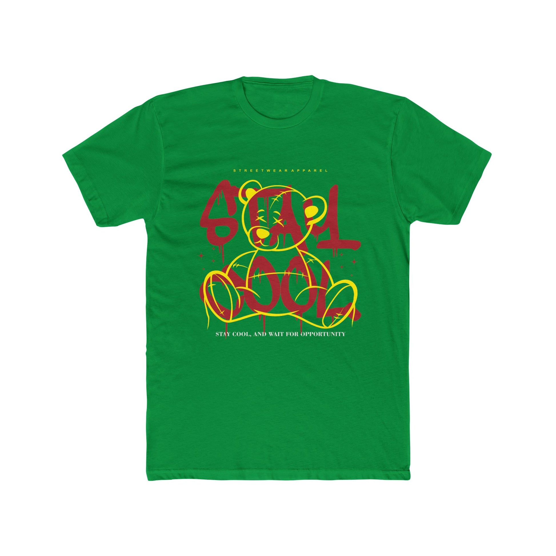 Stay Cool Cotton Green Crew T-Shirt