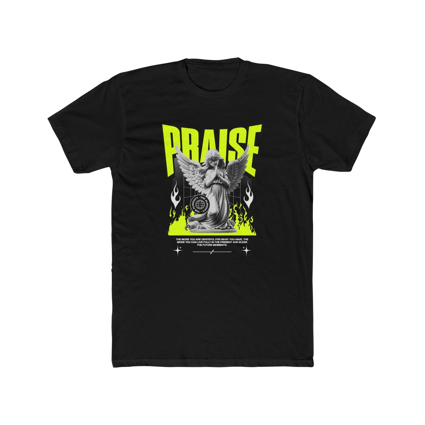Praise Cotton Black Crew T-Shirt