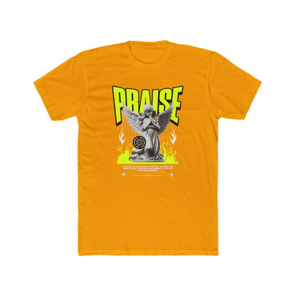 Praise Cotton Yellow Crew T-Shirt