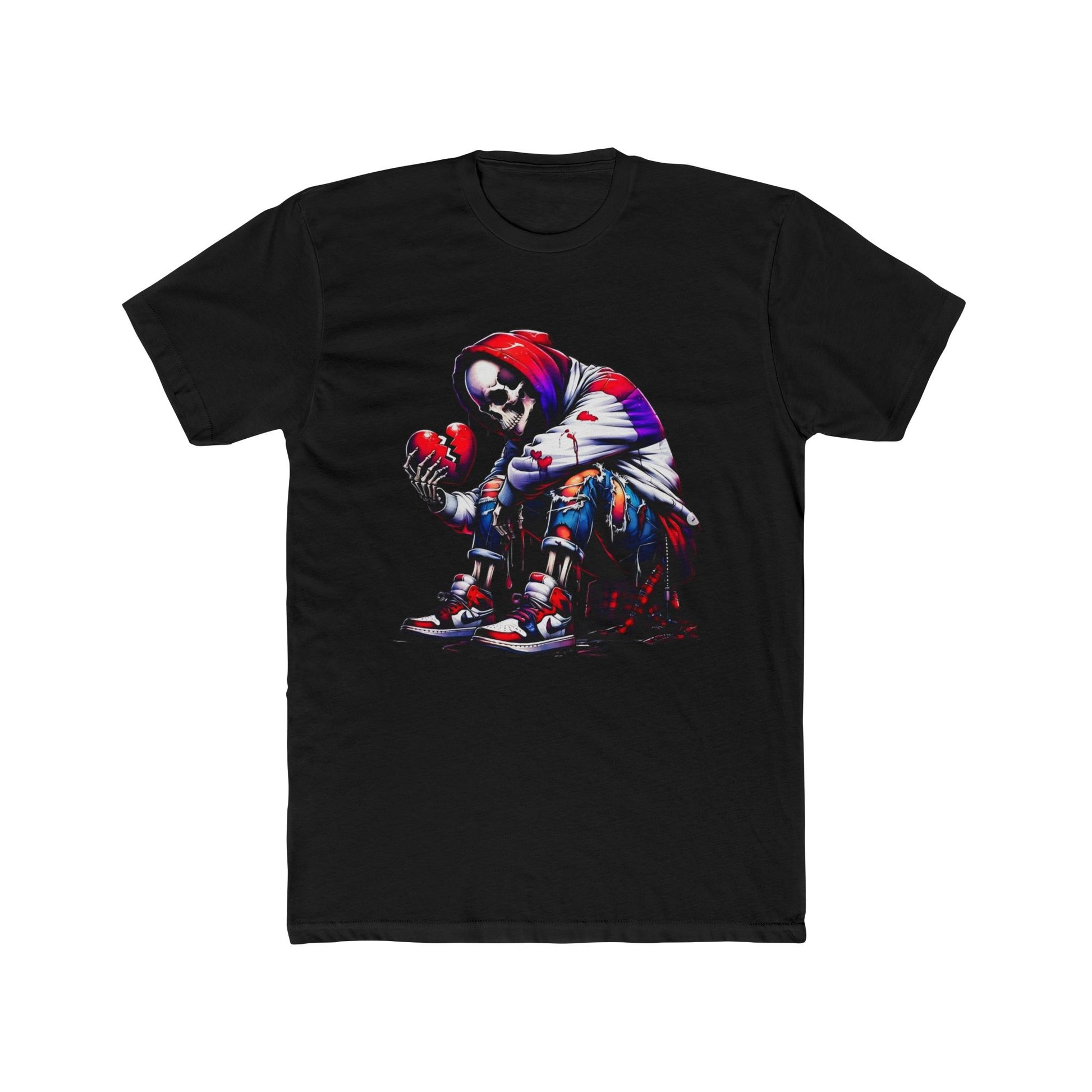 Broken Soul Cotton Black Crew T-Shirt