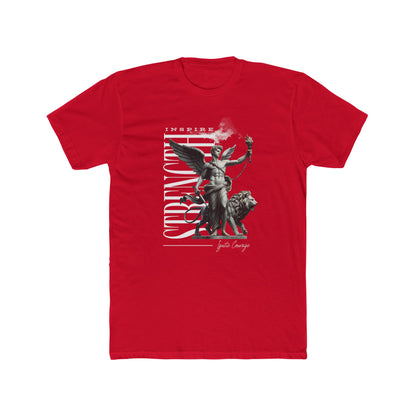Inspire Strench Cotton Red Crew T-Shirt