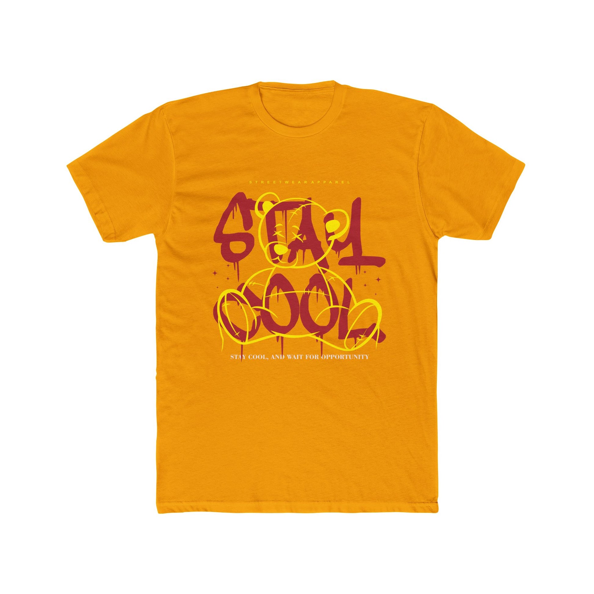 Stay Cool Cotton Yellow Crew T-Shirt